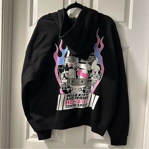 Hello Kitty Tokyo Speed Black Graphic Hoodie